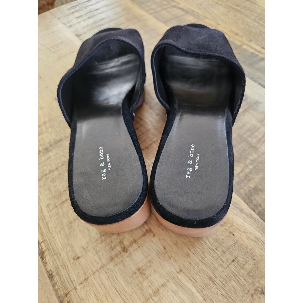 Rag & Bone Mara Open Toe Studded Platform Clogs I… - image 6